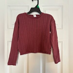 Modern Moments Kids' Knit Sweater - Burgundy